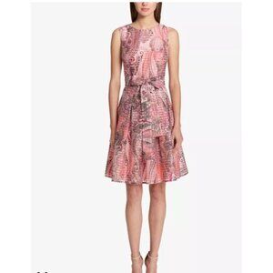 Tommy Hilfiger Paisley Cocktail Dress Sleeveless Size 12 New
